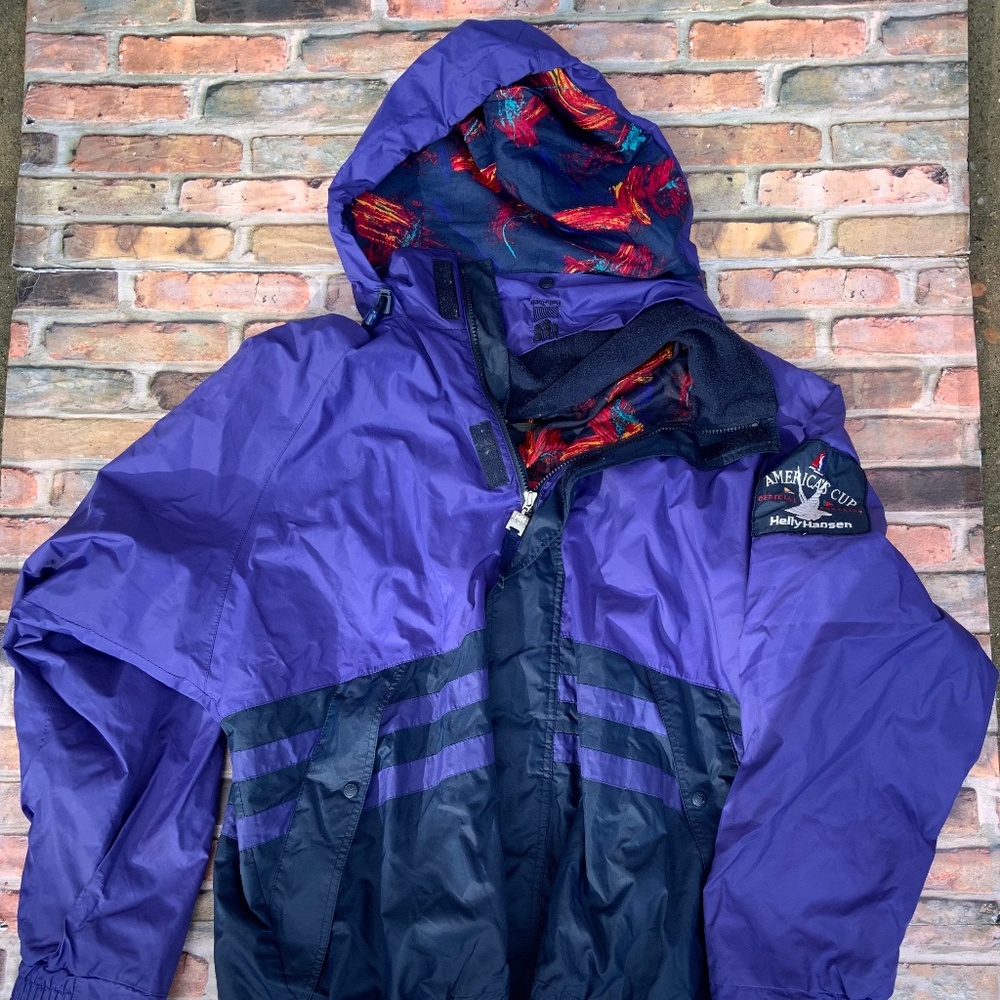 Vintage Helly Hansen America Cup Sail Jacket size large